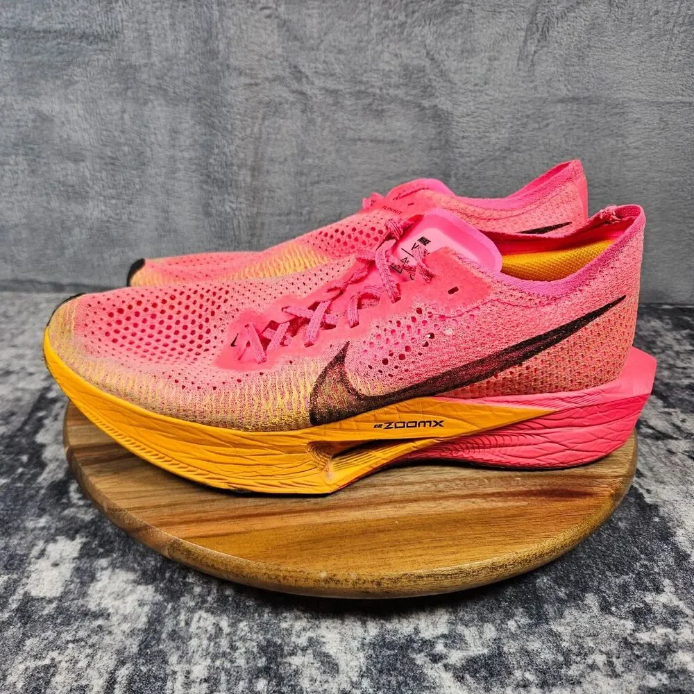 Nike ZoomX VaporFly Next% 3 Shoes Mens Size 12 Pink Athletic Running Sneakers